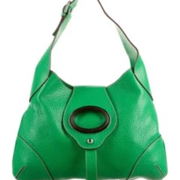 Dolce and gabana green leather. Silver tone hardware - Picture 2 of 15